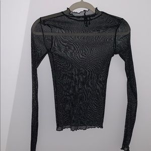 Sparkly Mesh Urban Outfitters Long Sleeve